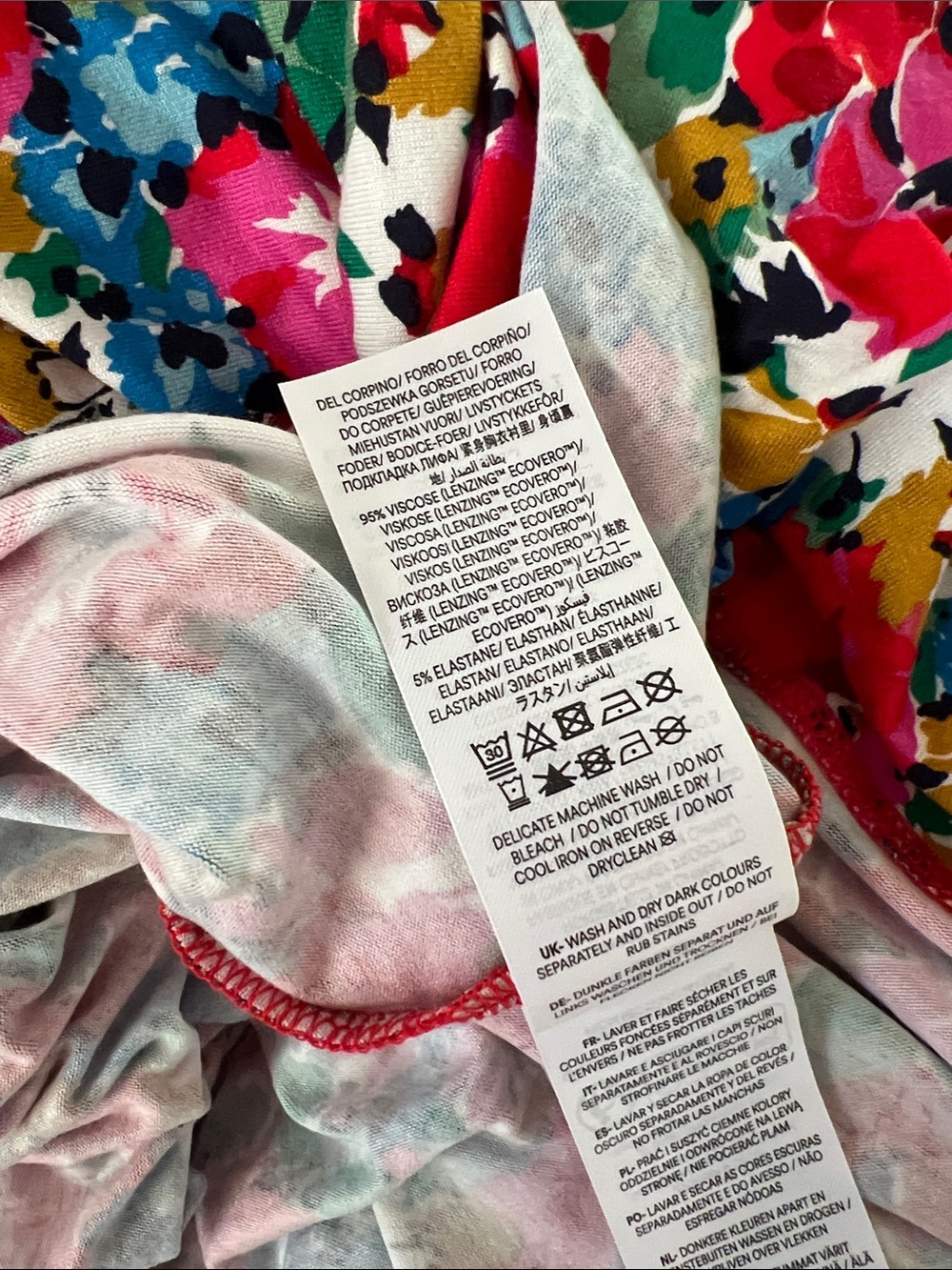 Boden Roseanna Jersey Floral Dress Size 10 - Picture 6 of 6
